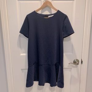 Mango Drop Waist Ruffle Hem Suit Dress